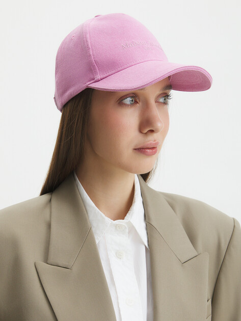 Бейсболка из денима MAISON DAVID, Артикул cap-6, розовый | 3695175. Ракурс 1
