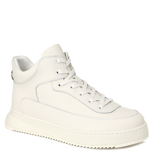 Мужские высокие кеды TENDANCE, Артикул ET2106H-15, молочно-белый | 3707399. Ракурс 1