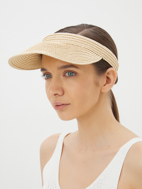 Женский козырек TENDANCE, Артикул HC-PAPER03, бежевый | 3726716. Ракурс 1 Женский козырек TENDANCE, Артикул HC-PAPER03, бежевый | 3726716. Ракурс 1