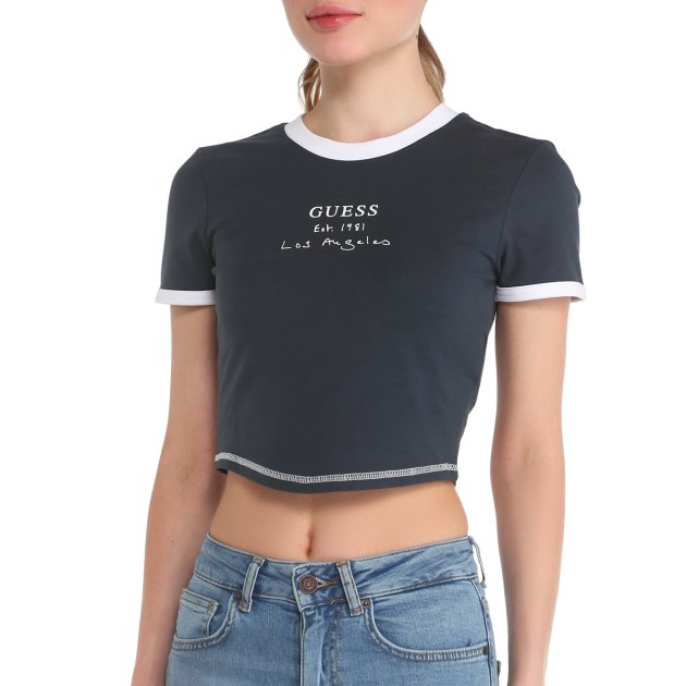 GUESS SIGNATURE CROP TEE 3732695