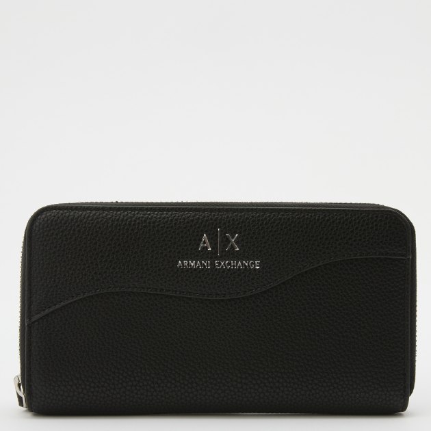 Женский кошелёк ARMANI EXCHANGE WAVE, Артикул 948068, черный | 3732990. Ракурс 1