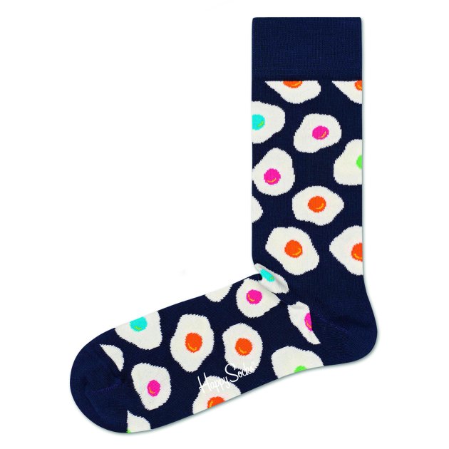 Носки HAPPY SOCKS, Артикул SUNNY SIDE UP SOCK EGS01, черный | 3734792. Ракурс 1