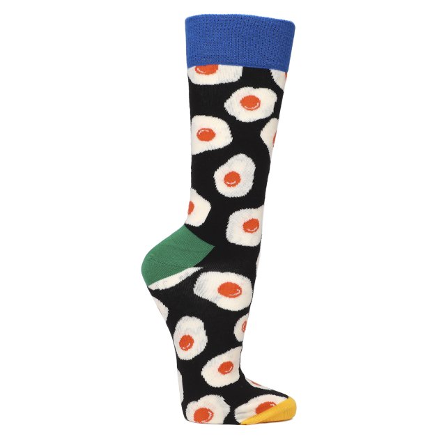 Носки HAPPY SOCKS, Артикул SUNNY SIDE UP SOCK EGS01, черный | 3734793. Ракурс 1