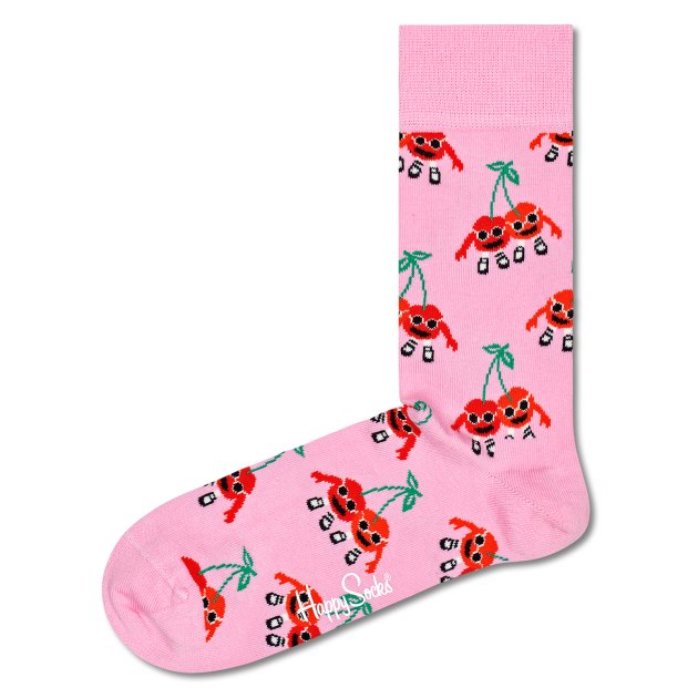 Женские носки HAPPY SOCKS, Артикул Cherry Mates Sock CMA01, розовый | 3734831. Ракурс 1