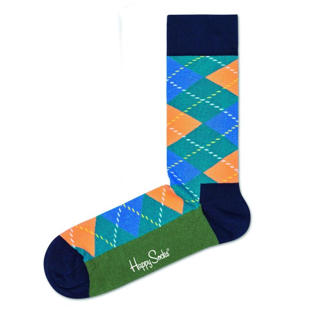 Носки HAPPY SOCKS, Артикул ARGYLE SOCK ARY01, голубой | 3734863. Ракурс 1