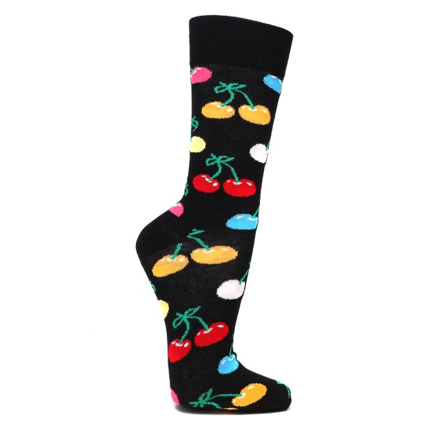 Носки HAPPY SOCKS, Артикул CHERRY SOCK CHE01, черный | 3734880. Ракурс 1