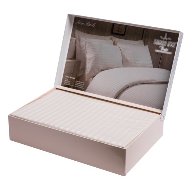 Комплект постельного белья MAISON D'OR, Артикул NEW RAILS, бежевый | 3736152. Ракурс 1