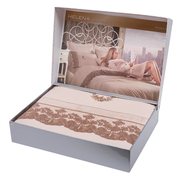 Комплект постельного белья MAISON D'OR, Артикул Helena, бежевый | 3736255. Ракурс 1