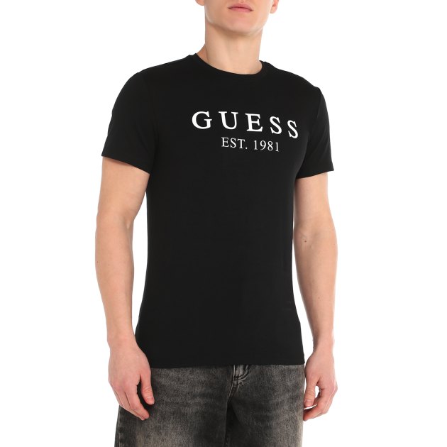 Мужская футболка GUESS CN SS TEE, Артикул U3BI22K6YW0, черный | 3742994. Ракурс 1