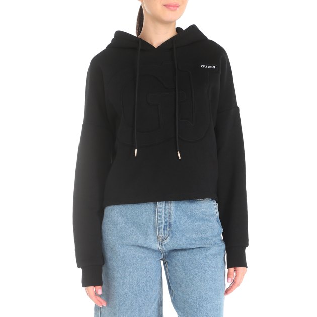 GUESS GJ CROP HOODIE SWEATSHIRT 3744365