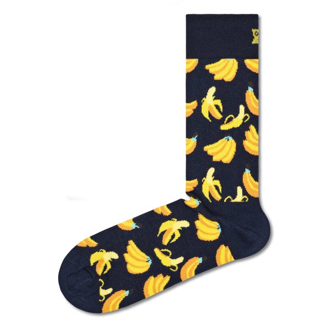 Женские носки HAPPY SOCKS, Артикул BANANA SOCK BAN01, черный | 3746559. Ракурс 1