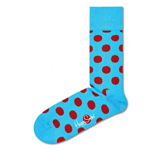 Носки HAPPY SOCKS, Артикул BIG DOT SOCK BDO01, голубой | 3746634. Ракурс 1