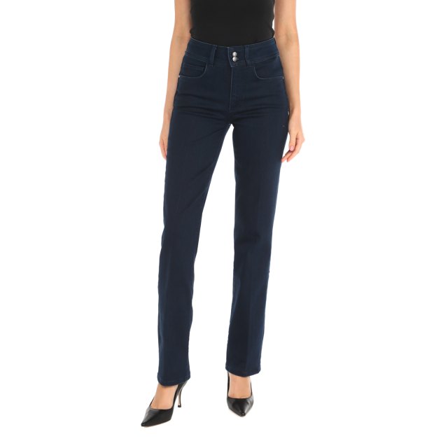 Женские прямые джинсы GUESS SHAPE UP STRAIGHT, Артикул W3BA0VD56A2, черный | 3747735. Ракурс 1