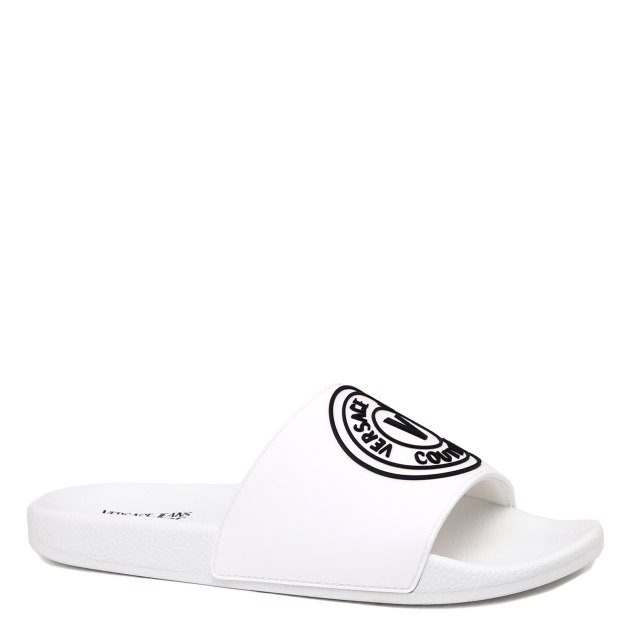White shop versace slides