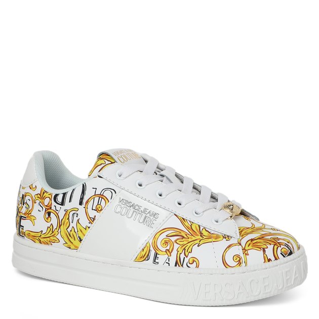 Женские кеды VERSACE JEANS COUTURE COURT 88, Артикул 74VA3SKA, белый | 3755747. Ракурс 1