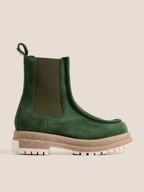 Женские челси FURLA, Артикул YH35GLI, темно-зеленый | 3780354. Ракурс 1
