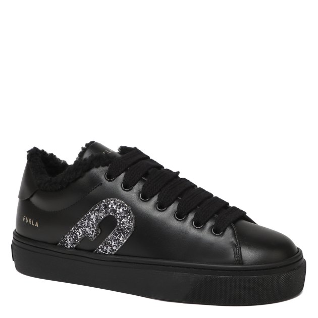Женские кеды FURLA, Артикул YH26FJO, черный | 3791167. Ракурс 1