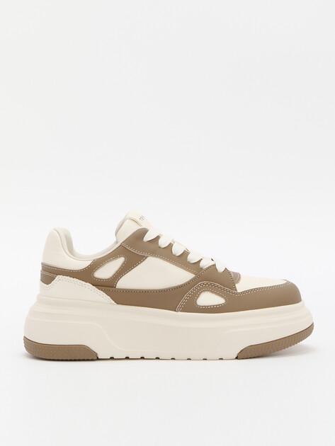 Женские кеды TENDANCE, Артикул MJ-2208-02, бежево-коричневый | 3795362. Ракурс 1