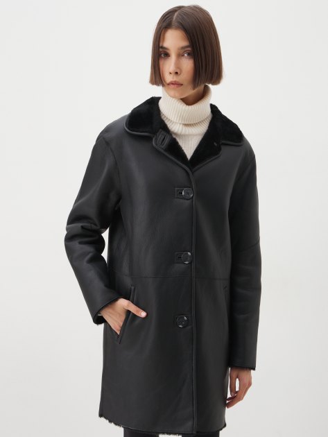 Женская дубленка MAISON DAVID, Артикул RV-W13, черный | 3800842. Ракурс 1