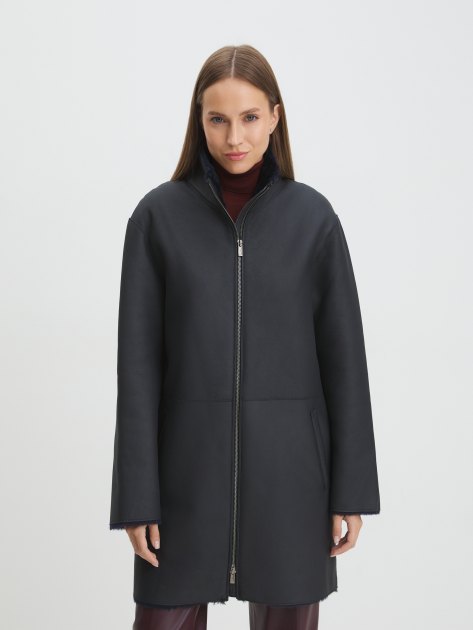 Женская дубленка MAISON DAVID, Артикул RV-W14, черно-синий | 3800879. Ракурс 1