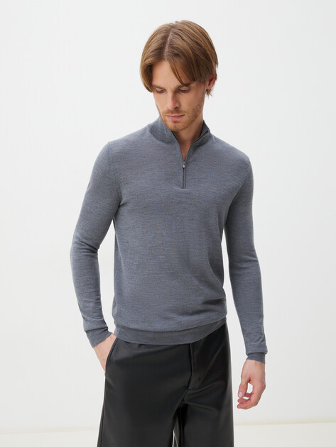 Мужской джемпер MAISON DAVID, Артикул 2023-034, светло-серый | 3804471. Ракурс 1