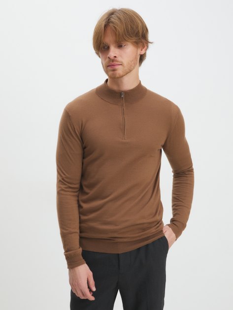 Мужской джемпер MAISON DAVID, Артикул 2023-034, коричневый | 3804485. Ракурс 1