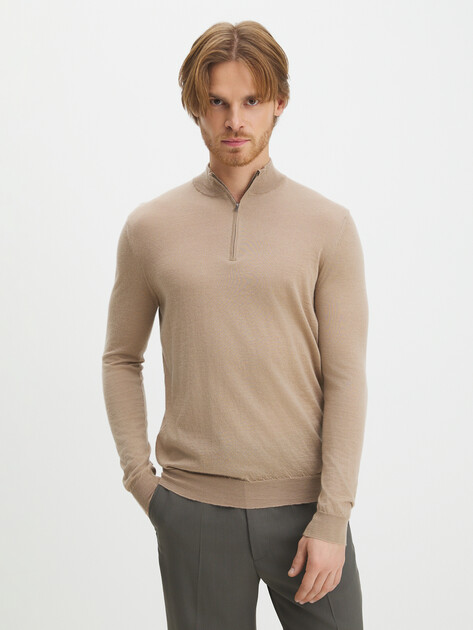 Мужской джемпер MAISON DAVID, Артикул 2023-034-1, бежевый | 3804521. Ракурс 1