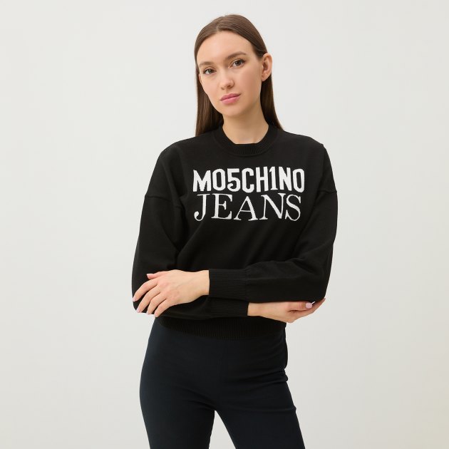 Женский джемпер MO5CH1NO JEANS, Артикул 0919, черный | 3810326. Ракурс 1