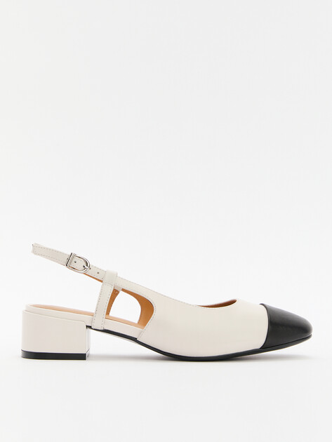 Женские туфли с открытой пяткой (слингбэк) TENDANCE, Артикул GLC3916-02, молочно-белый | 3811475. Ракурс 1