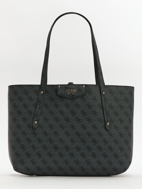 Женский тоут GUESS ECO BRENTON TOTE, Артикул HWEBG839023, темно-серый | 3811756. Ракурс 1