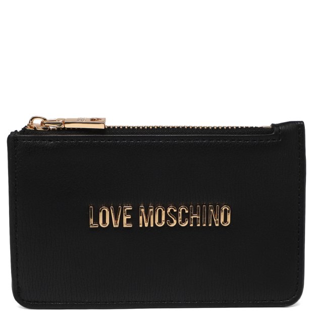 Женский картхолдер LOVE MOSCHINO SLG SIGNATURE, Артикул JC5614PP SS24, черный | 3815581. Ракурс 1