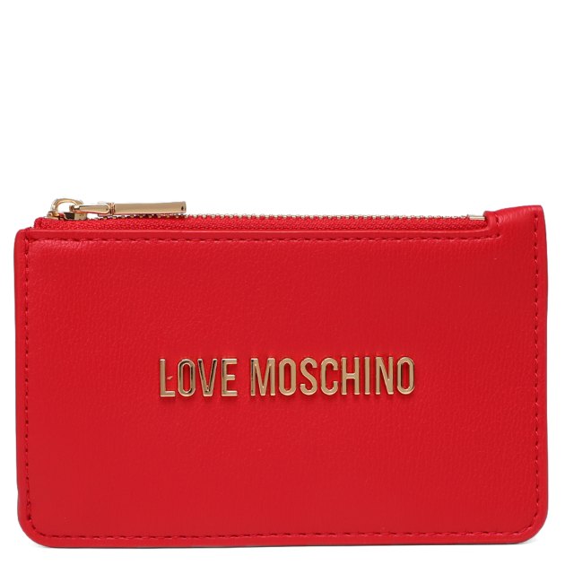 Женский картхолдер LOVE MOSCHINO SLG SIGNATURE, Артикул JC5614PP SS24, красный | 3815582. Ракурс 1