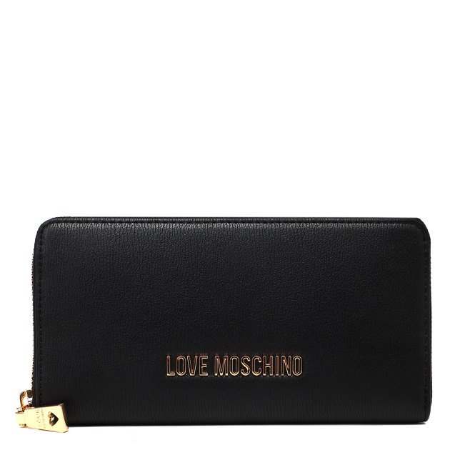 Женский кошелёк LOVE MOSCHINO SLG SIGNATURE, Артикул JC5700PP FW23, черный | 3815591. Ракурс 1