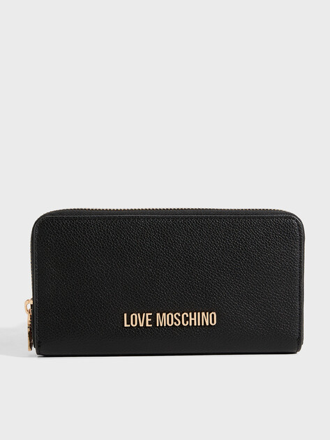 Женский кошелёк LOVE MOSCHINO SLG SIGNATURE, Артикул JC5700PP FW23, черный | 3815591. Ракурс 1