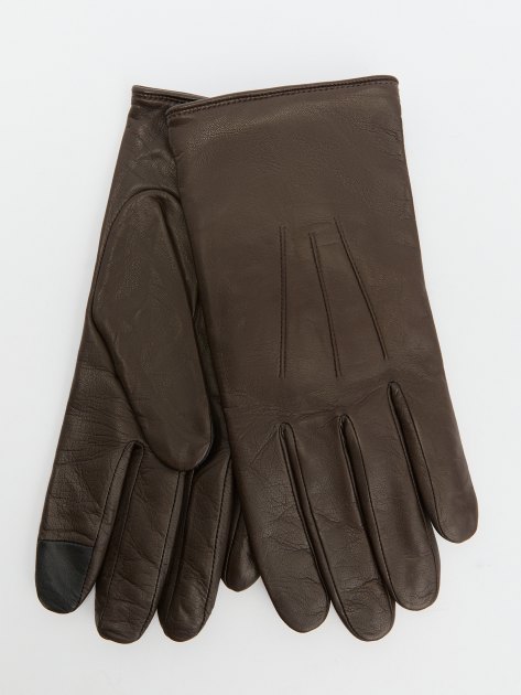 Мужские перчатки AGNELLE SLIM/С, Артикул SLIM/C100, темно-коричневый | 3816074. Ракурс 1