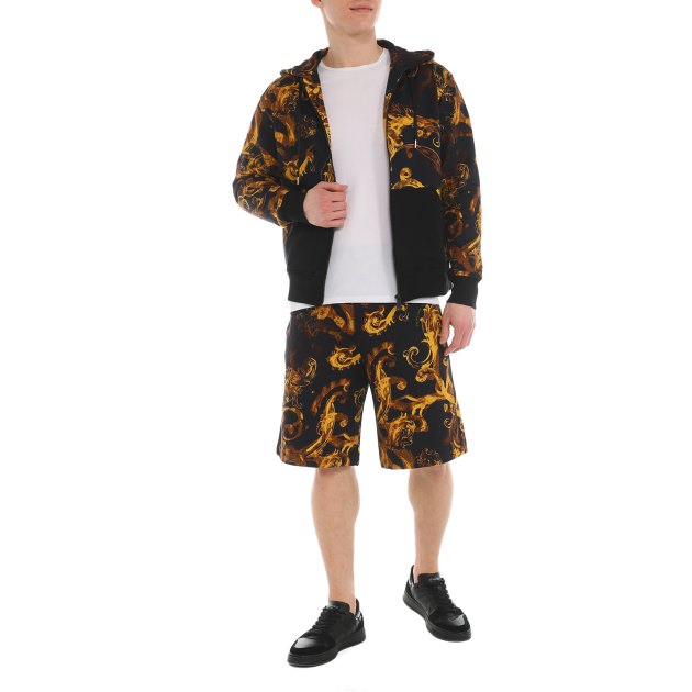 Мужская толстовка VERSACE JEANS COUTURE, Артикул 76GAI3Z1, черный | 3818637. Ракурс 1