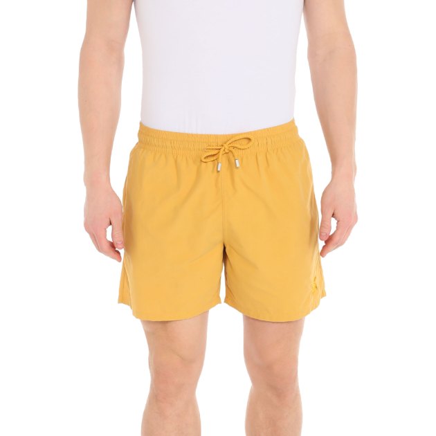 Мужские купальные шорты с проявляющимся рисунком MAISON DAVID, Артикул MLS230425, желтый | 3824005. Ракурс 1