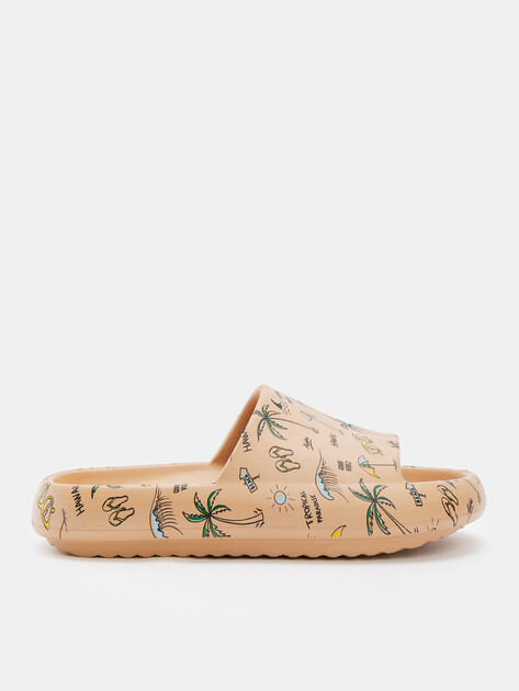 Женские сланцы TENDANCE, Артикул YS-L005, темно-бежевый | 3824717. Ракурс 1