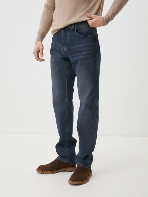 Мужские джинсы MAISON DAVID, Артикул QL-01, серо-синий | 3836463. Ракурс 1