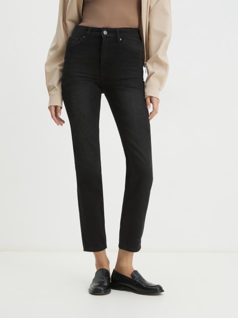 Женские джинсы мом MAISON DAVID, Артикул XS-097-3, черный | 3836504. Ракурс 1