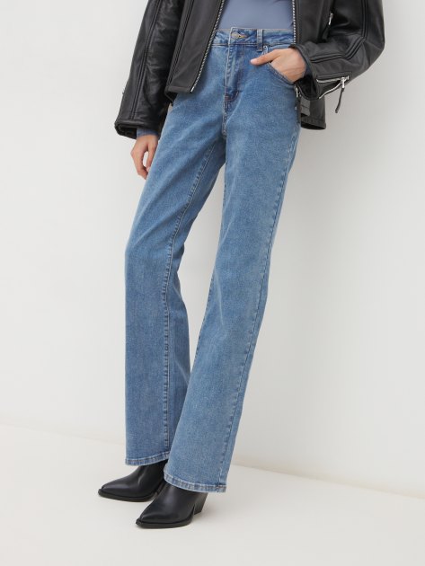 Женские прямые джинсы MAISON DAVID, Артикул XS-021, светло-синий | 3836511. Ракурс 1