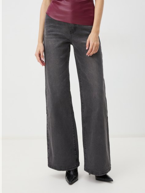 Женские широкие джинсы MAISON DAVID, Артикул N0014-2, темно-серый | 3836523. Ракурс 1