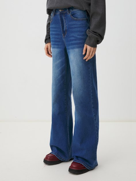 Женские широкие джинсы MAISON DAVID, Артикул N0014-2, синий | 3836525. Ракурс 1