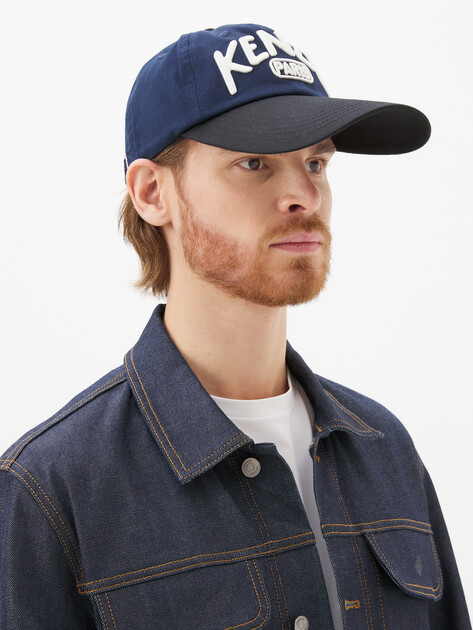 Мужская бейсболка KENZO LONG PEAK BASEBALL CAP, Артикул FD55AC891F41, темно-синий | 3837867. Ракурс 1 Мужская бейсболка KENZO LONG PEAK BASEBALL CAP, Артикул FD55AC891F41, темно-синий | 3837867. Ракурс 1