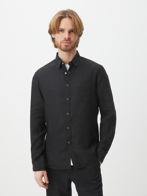 Мужская рубашка MAISON DAVID, Артикул 2120-1, черный | 3842635. Ракурс 1