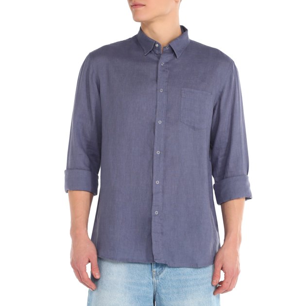 Мужская рубашка MAISON DAVID, Артикул 2120-1, серо-фиолетовый | 3842641. Ракурс 1