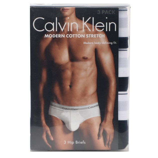Мужские трусы 3 шт. CALVIN KLEIN HIP BRIEF 3PK, Артикул 000NB2379A, черный | 3845238. Ракурс 1