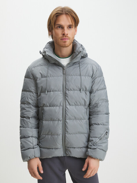 Мужской пуховик MAISON DAVID, Артикул MLY230424, светло-серый | 3845764. Ракурс 1