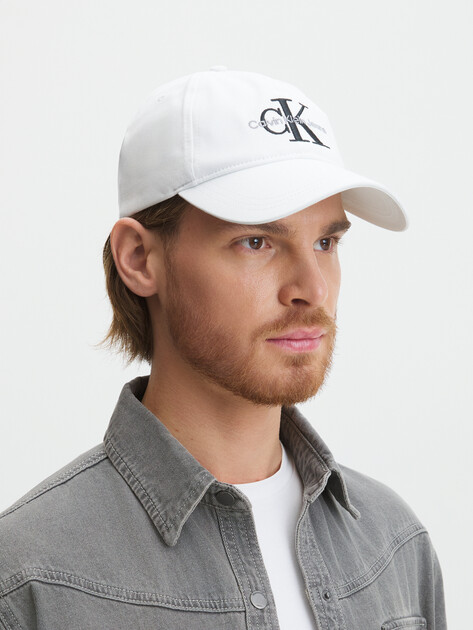 Мужская бейсболка CALVIN KLEIN MONOGRAM CAP, Артикул K50K510061, белый | 3845977. Ракурс 1 Мужская бейсболка CALVIN KLEIN MONOGRAM CAP, Артикул K50K510061, белый | 3845977. Ракурс 1