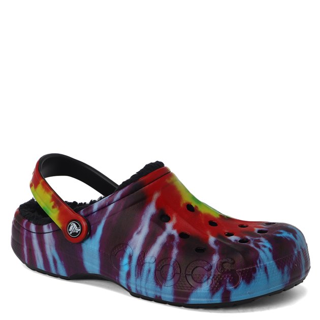 Lined tie hotsell dye crocs